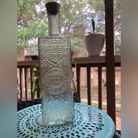 Vintage 1977 Olmeca Decorative Tequila 1Ltr Decanter Refillable Disc Bottle EVC - Picture 3 of 11